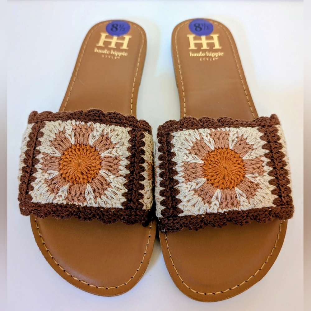 NWT Haute Hippie Crochet Sandals - Women's Size 8.5